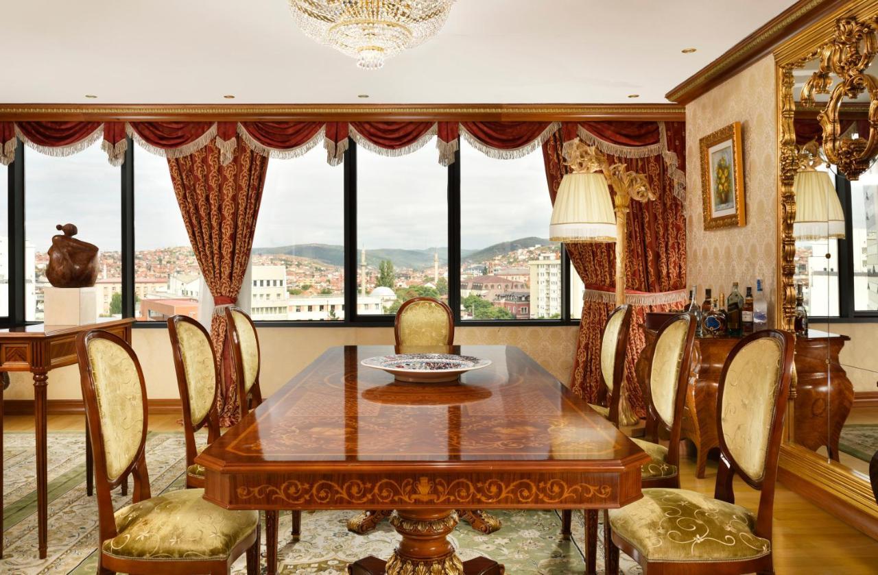 Swiss Diamond Hotel Prishtina Pristina Exterior photo 3D rendering of a dining room